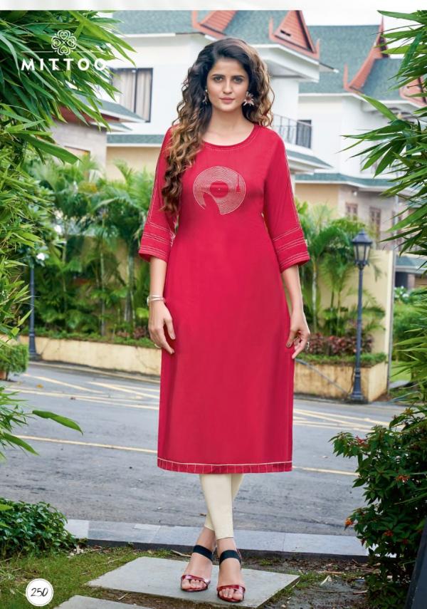 Mittoo Payal 17 Fancy Rayon Embroideryy Kurti 